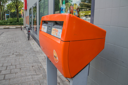Post.nl Post Box At Amsterdam The Netherlands 22-8-2018