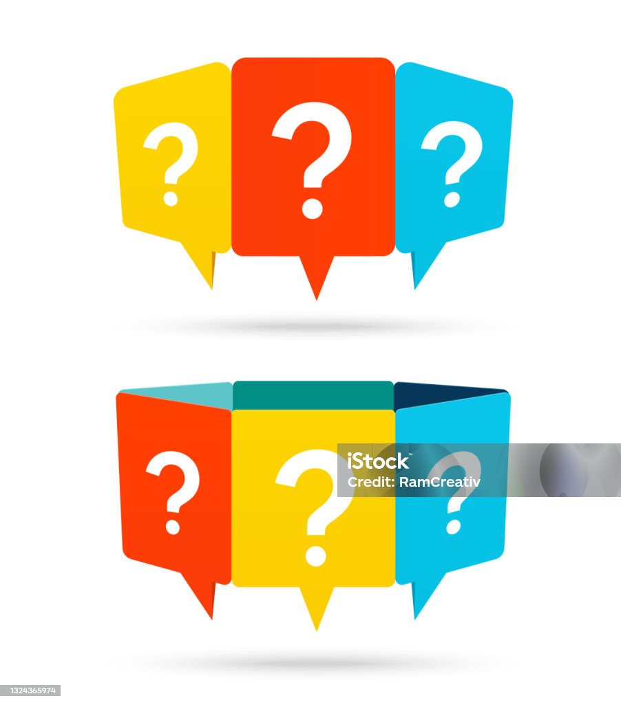 Question Mark Message Box On White Background Stock Illustration ...