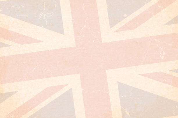 ilustrações de stock, clip art, desenhos animados e ícones de grunge faded pale vector illustration of flag of the england - english flag british flag flag grunge