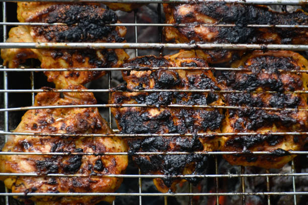 istock Chicken meat barbecue with golden crust. 1324366351