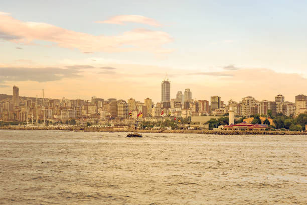 istock Modern district of Istanbul, Turkey. View from the sea 1324367183
