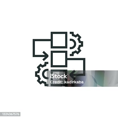 istock Workflow Process Line Icon 1324367576