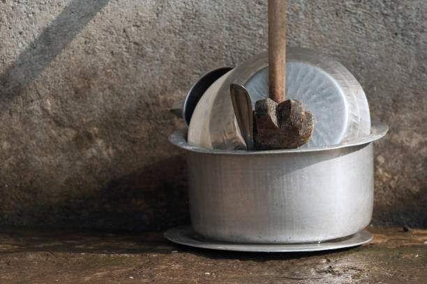 istock The close-up view of the kitchen utensils drying under the sunlight. 1324384025