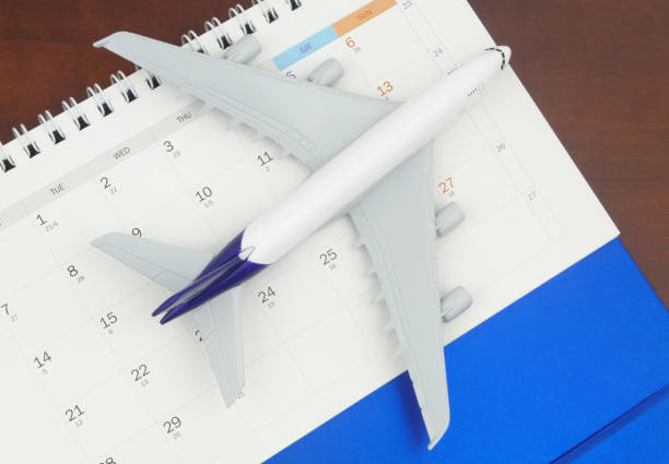istock Flight schedule and planning travel concept. 1324385188