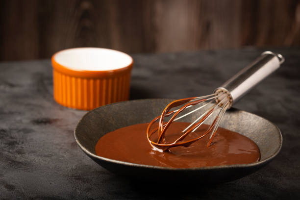 istock Delicious chocolate ganache. Hot chocolate. 1324388824