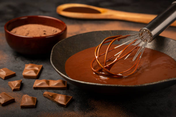 istock Delicious chocolate ganache. Hot chocolate. 1324388827