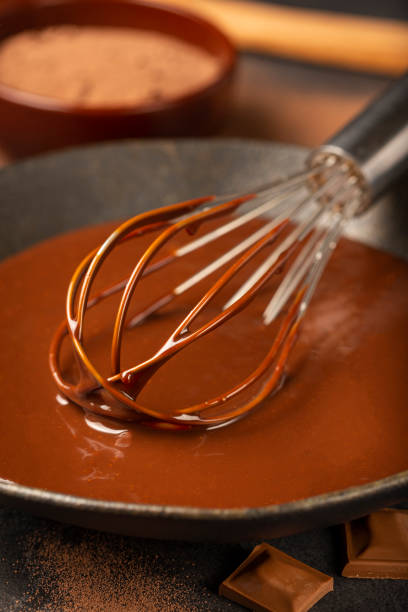 istock Delicious chocolate ganache. Hot chocolate. 1324388846