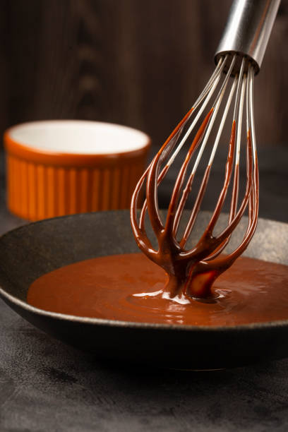 istock Delicious chocolate ganache. Hot chocolate. 1324388858