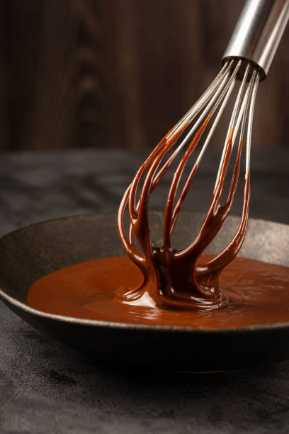 istock Delicious chocolate ganache. Hot chocolate. 1324388863
