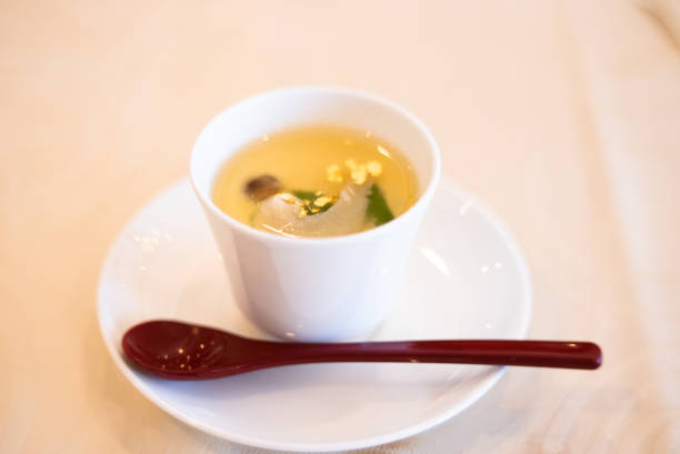 istock Steamed egg custard with abalone at the wedding reception 1324393868