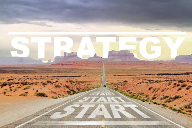 istock Sunny road to success, start up and strategy concept. 1324400256