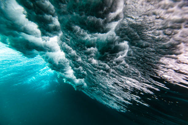 istock Texture of waves crashing upon oceans surface 1324402408