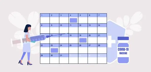 Vector illustration of Vaccine concept