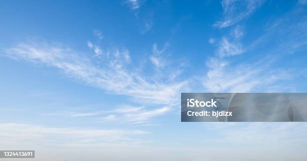 Beautiful Sky With White Clouds Stock Photo - Download Image Now - Sky, Blue, Cloud - Sky