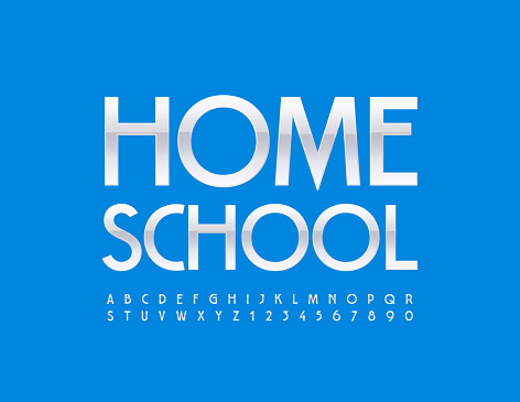 Class Home Letters Vector Vector Modern Sign Home School With Stylish Alphabet Letters And ...