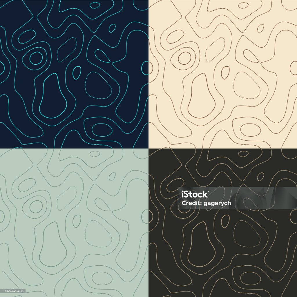 Topologicla Pattern Indesign Topography Patterns Stock Illustration - Download Image Now - Abstract ...