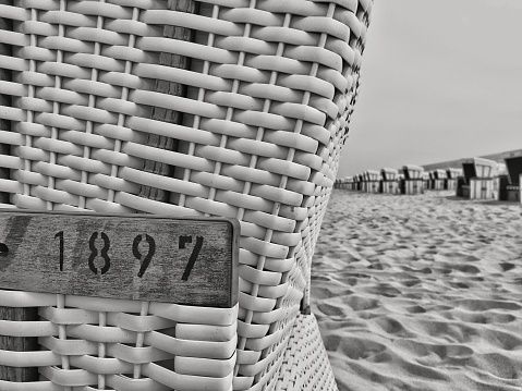 Beach chair on Sylt beach
