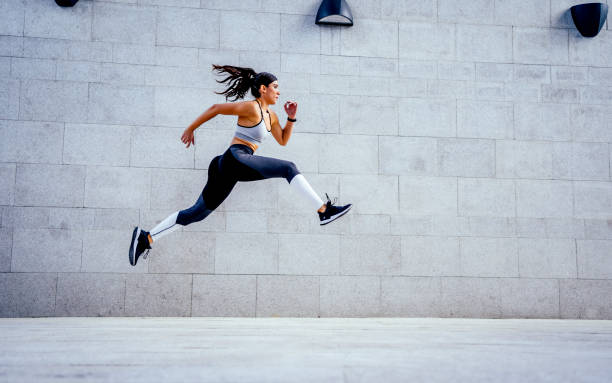 istock Woman athlete jumping during exercising 1324437599