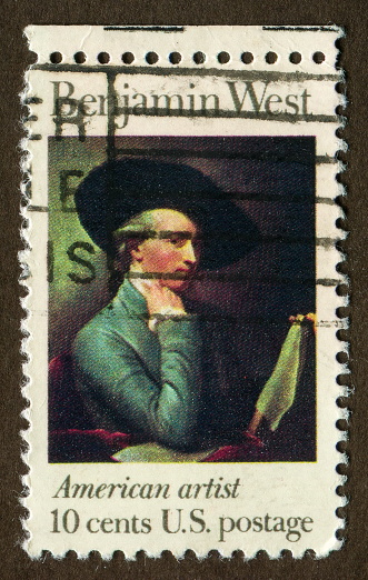Udmurt Republic of Russia postage stamp sheet, showing a self portrait of the famous Dutch post impressionist painter Vincent van Gogh