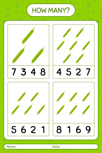 istock How many counting game with petai. worksheet for preschool kids, kids activity sheet, printable worksheet 1324448749
