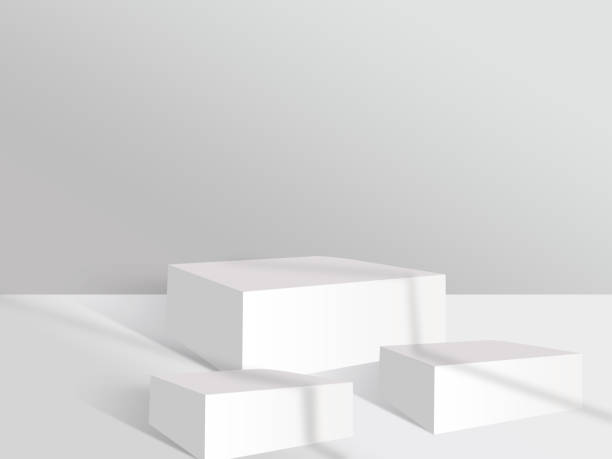 istock white and grey light Wall background for multiply product presentation with room and real shadow 1324461554