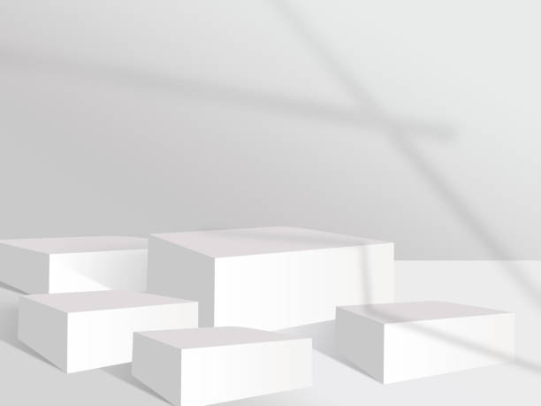 istock white and grey light Wall background for multiply product presentation with room and real shadow 1324461579