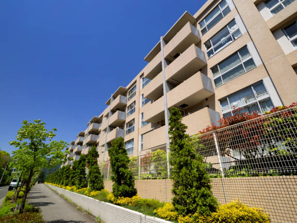 istock Lower floor apartments, Tokyo 1324465886