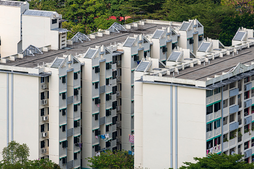 Life in Singapore public housing estate