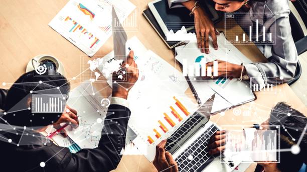 istock Creative visual of business people in corporate staff meeting 1324486899