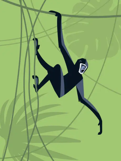 Vector illustration of Monkey