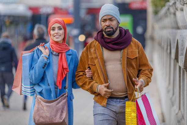 istock A Multi-Ethnic Couple is Enjoying in Relaxing Day for Shopping. 1324494805