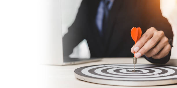 istock Dart is an opportunity and Dartboard is the target and goal. 1324499032