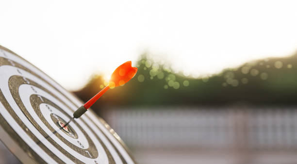 istock Dart is an opportunity and Dartboard is the target and goal. 1324499061