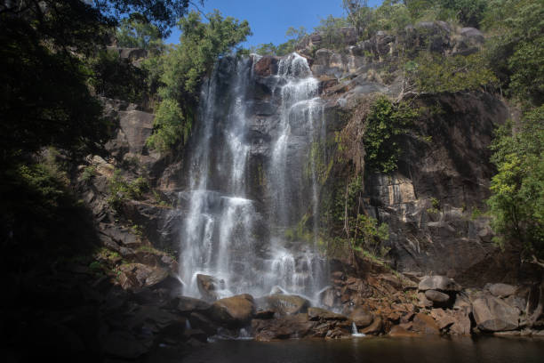 istock Trevethan Falls is a remote idylicfreswater waterfall with a rock pool at its base located near Cooktown in far north queensland. Cooktown, Quensland, Australia 1324499899