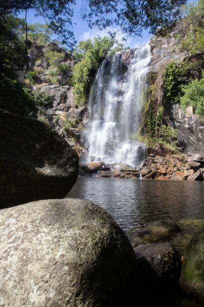 istock Trevethan Falls is a remote idylicfreswater waterfall with a rock pool at its base located near Cooktown in far north queensland. Cooktown, Quensland, Australia 1324499949