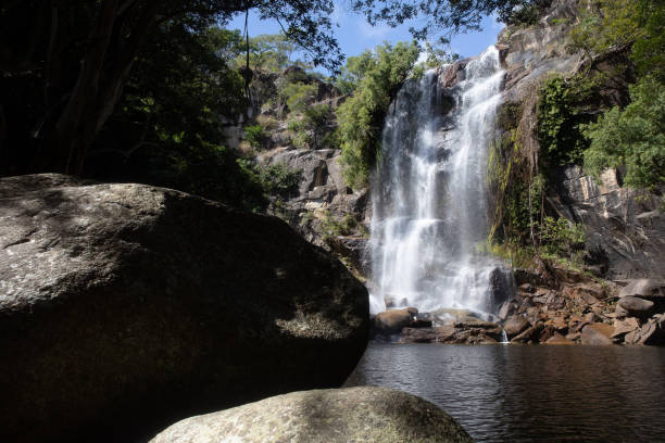 istock Trevethan Falls is a remote idylicfreswater waterfall with a rock pool at its base located near Cooktown in far north queensland. Cooktown, Quensland, Australia 1324500136