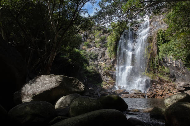 istock Trevethan Falls is a remote idylicfreswater waterfall with a rock pool at its base located near Cooktown in far north queensland. Cooktown, Quensland, Australia 1324500827
