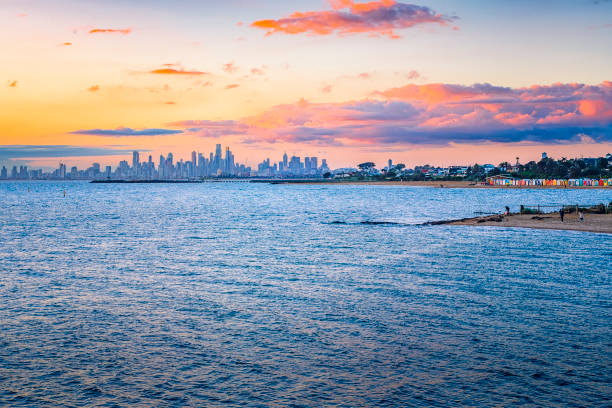 istock Sunset at Brighton Beach (winter time), Melbourne, Victoria, Australian, 2021-06-19 1324502775