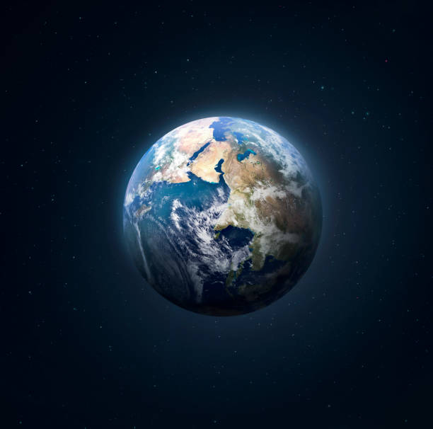 Earth planet in dark deep outer space. Blue ocean and continents. Solar system element. Elements of this image furnished by NASA Earth planet in dark deep outer space. Blue ocean and continents. Solar system element. Elements of this image furnished by NASA (url:https://earthobservatory.nasa.gov/blogs/elegantfigures/wp-content/uploads/sites/4/2011/10/land_shallow_topo_2011_8192.jpg) marble globe stock pictures, royalty-free photos & images