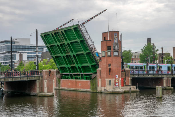 Open Berlagebrug Bridge At Amsterdam The Netherlands 4-6-2019