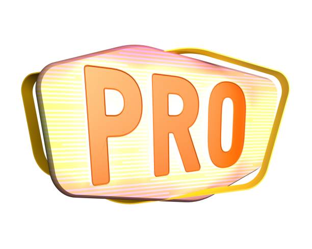 istock badge with the word pro isolated on white 1324517225