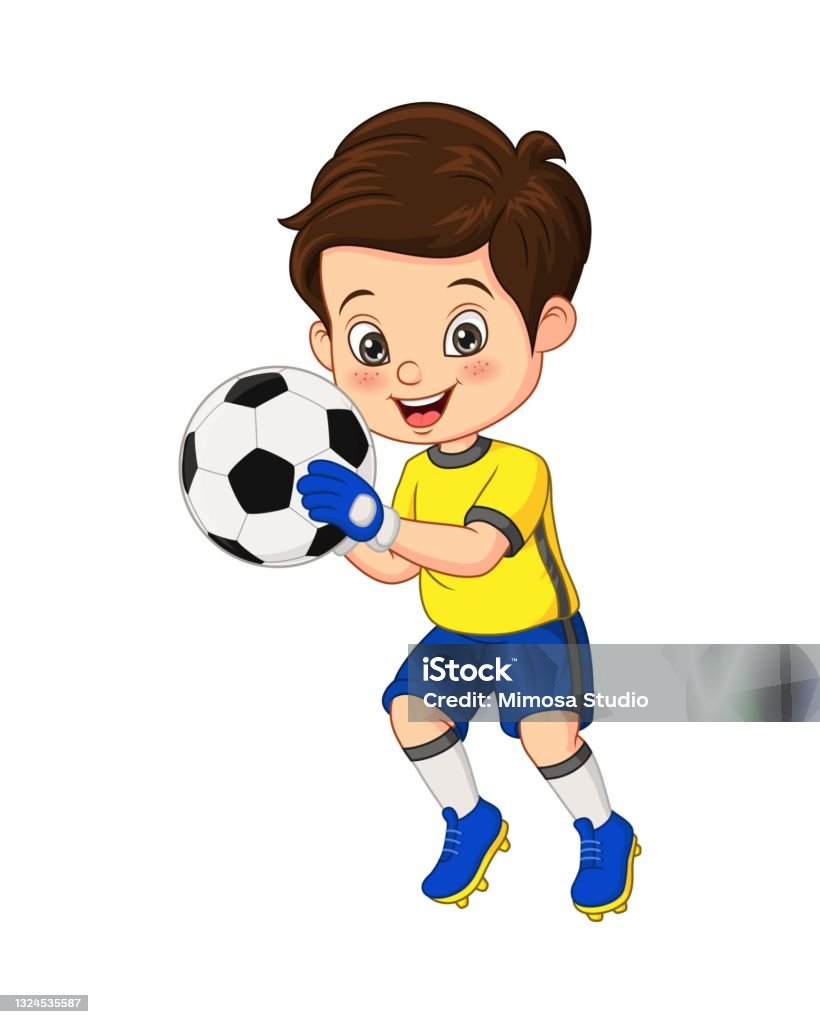 Ilustración de Niño Pequeño De Dibujos Animados Sosteniendo La Pelota De Fútbol y más Vectores Libres de Derechos de Fútbol - iStock Ilustración de Niño Pequeño De Dibujos Animados Sosteniendo La Pelota De Fútbol y más Vectores Libres de Derechos de Fútbol - iStock