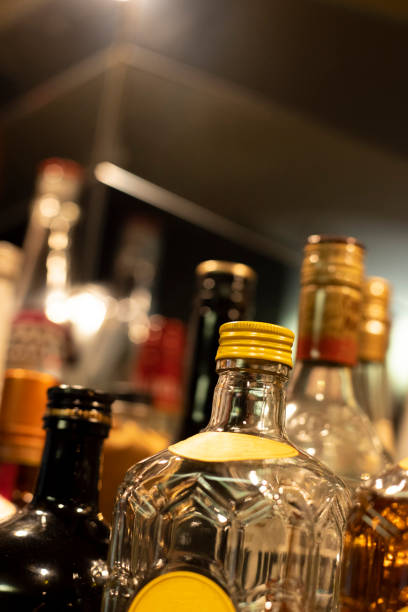 istock Many liquor bottles placed in the bar 1324537796