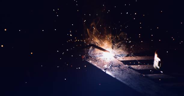 istock Sparkling welding lights unique stock photo 1324546516