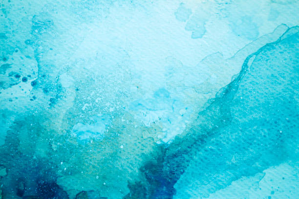 istock Blue watercolor background - abstract ocean 1324551905