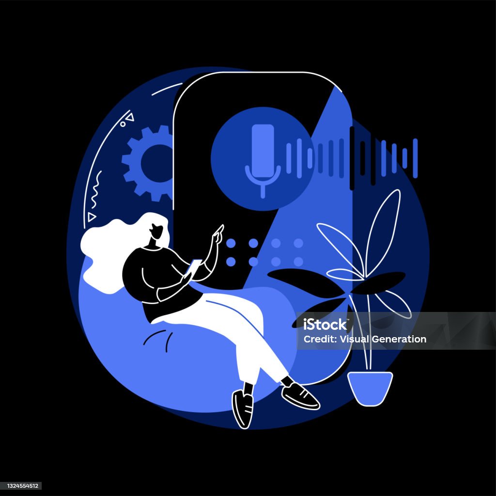 Voice Control Animation Voice Control Abstract Concept Vector Illustration Stock Illustration ...