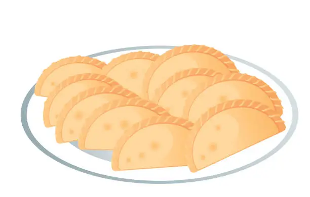 Vector illustration of Espanadas