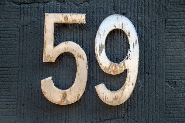 istock Close Up Of House Number 59 1324559820