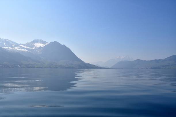 istock Lake Lucerne  with mountains in on the horizon. 1324562266