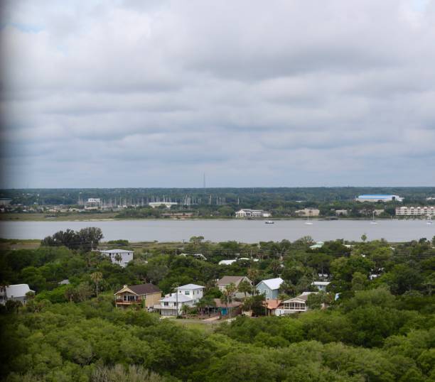 istock Aerial Coastal Town 1324567949